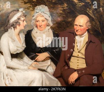 ©Active Museu/MAXPPP - ActiveMuseum 0001152.jpg / John Johnstone, Betty Johnstone et mademoiselle Wedderburn - Sir Henry Raeburn (vers 1790) 1790 - / Sir Henry Raeburn / peinture Active Museum / le Pictorium Book ,Costume ,Robe ,Portrait de groupe ,Homme ,assis (à être) ,Arbre ,femme ,Betty Johnstone ,John Johnstone ,Miss Wedderburn ,18th Century ,Sir Henry Raeburn ,peinture , Banque D'Images