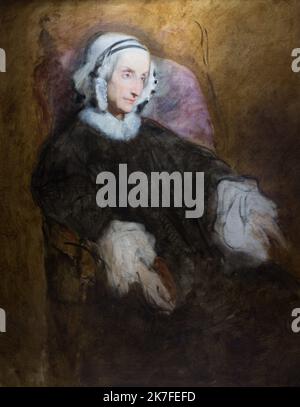 ©Active Museu/MAXPPP - ActiveMuseum 0006781.jpg / Portrait de la Reine Marie-Amélie 1857 - / Ary Scheffer / peinture Active Museum / le Pictorium Armchair ,Black Dress ,harnais ,Old Woman () ,Portrait ,profil 3/4 ,Queen Romansticisme ,assis femmes nez pointu ,vertical ,Maria ,Amalia of Naples and Sicile ,Ary ,peinture 19th Century ,Scheffer ,Scheffer , Banque D'Images