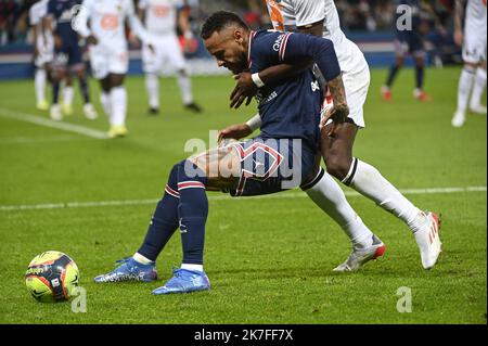 ©Julien Mattia / le Pictorium/MAXPPP - PSG / LOSC victoire du Paris Saint Germain (PSG) qui affrontait Lille (LOSC) au Parc des Princes, le 29 novembre 2021. Banque D'Images