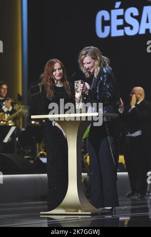 ©franck castel/MAXPPP - 24/02/2022 Cate Blanchett, Cesar film Awards 2022 à l'Olympia à Paris. La cérémonie de remise des prix du film de César 47th à l'Olympia on 25 février 2022 à Paris, France. Banque D'Images