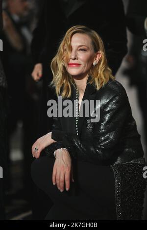 ©franck castel/MAXPPP - 24/02/2022 Cate Blanchett, Cesar film Awards 2022 à l'Olympia à Paris. La cérémonie de remise des prix du film de César 47th à l'Olympia on 25 février 2022 à Paris, France. Banque D'Images