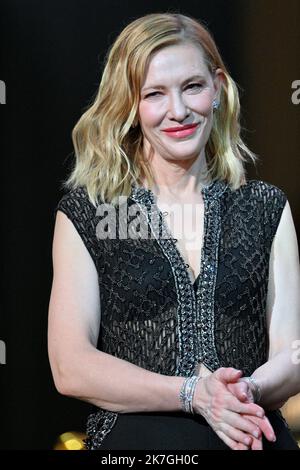 ©franck castel/MAXPPP - 24/02/2022 Cate Blanchett, Cesar film Awards 2022 à l'Olympia à Paris. La cérémonie de remise des prix du film de César 47th à l'Olympia on 25 février 2022 à Paris, France. Banque D'Images