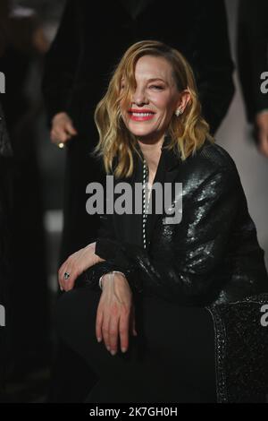 ©franck castel/MAXPPP - 24/02/2022 Cate Blanchett, Cesar film Awards 2022 à l'Olympia à Paris. La cérémonie de remise des prix du film de César 47th à l'Olympia on 25 février 2022 à Paris, France. Banque D'Images