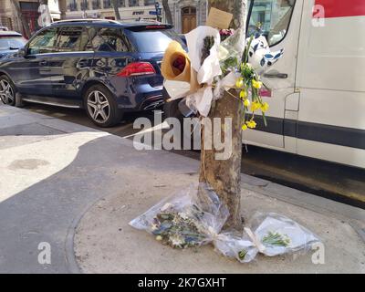 Â Simon Cardona/radio France/Maxppp - Simon Cardona / radio France / Maxppp, 24/03/2022 l'ancien international argentier, 42 ans, a ete tue par balles devant son Hotel, samedi 19 mars vers 6h15 du matin, sur le boulevard Saint-Germain du 6E arrondissement de Paris, près d'une bagbar au départ. - Paris, France, mars 24th 2022 l'ancien combattant international argentin Federico Aramburu, âgé de 42 ans, a été abattu devant son hôtel le samedi 19 mars vers 6 h 15 sur le boulevard Saint-Germain dans le 6th arrondissement de Paris, après un combat qui a commencé au Mahill Banque D'Images