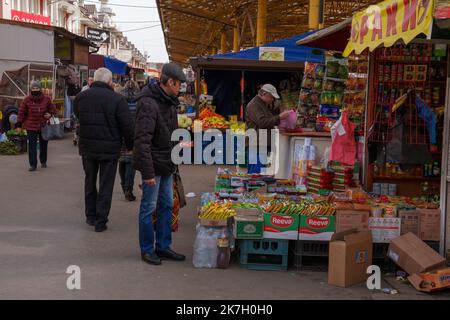 ©Gilles Bader / le Pictorium/MAXPPP - Odessa 29/03/2022 Gilles Bader / le Pictorium - 29/3/2022 - Ukraine / Odessa - Odessa et son grand marché / 29/3/2022 - Ukraine / Odessa - Odessa et son grand marché Banque D'Images