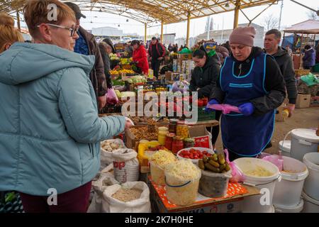 ©Gilles Bader / le Pictorium/MAXPPP - Odessa 29/03/2022 Gilles Bader / le Pictorium - 29/3/2022 - Ukraine / Odessa - Odessa et son grand marché / 29/3/2022 - Ukraine / Odessa - Odessa et son grand marché Banque D'Images