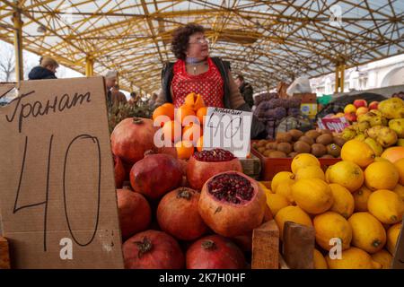 ©Gilles Bader / le Pictorium/MAXPPP - Odessa 29/03/2022 Gilles Bader / le Pictorium - 29/3/2022 - Ukraine / Odessa - Odessa et son grand marché / 29/3/2022 - Ukraine / Odessa - Odessa et son grand marché Banque D'Images