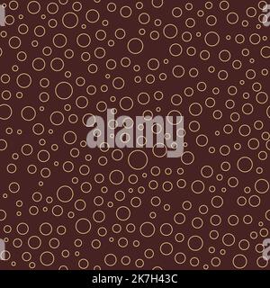 Fond vectoriel transparent marron et jaune avec cercles aléatoires. Décoration abstraite. Motif abstrait Seamles Illustration de Vecteur