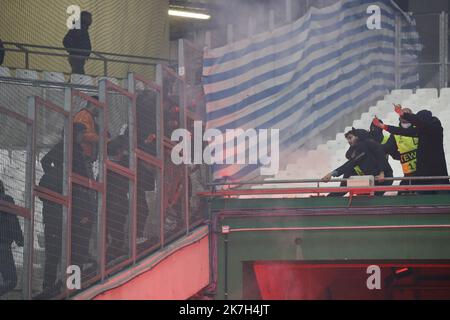 ©PHOTOPQR/LA PROVENCE/SPEICH Frédéric ; Marseille ; 07/04/2022 ; football : Europa Conference League UEFA 1/4 de finale aller match : Olympique de Marseille (OM) - PAOK Salonique (GRECE) au Stade Vélodrome Orange Banque D'Images