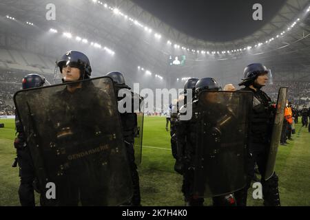 ©PHOTOPQR/LA PROVENCE/SPEICH Frédéric ; Marseille ; 07/04/2022 ; football : Europa Conference League UEFA 1/4 de finale aller match : Olympique de Marseille (OM) - PAOK Salonique (GRECE) au Stade Vélodrome Orange Banque D'Images