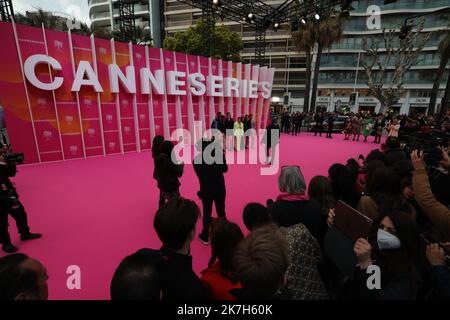 ©PHOTOPQR/NICE MATIN/Franz Chavaroche ; Cannes ; 06/04/2022 ; CANESERIES CLOTURE Festival de Cannes à Cannes, France, 6 avril 2022. Banque D'Images