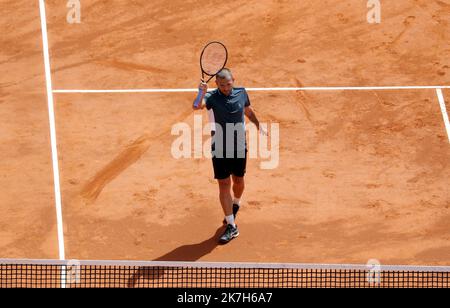 ©PHOTOPQR/NICE MATIN/Jean François Ottonello ; Roquebrune-Cap-Martin ; 12/04/2022 ; 125 eme Rolex Monte-Carlo Masters - Daniel Evans Banque D'Images