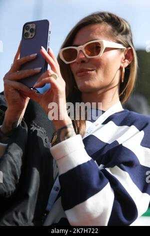 ©Laurent Lairys/MAXPPP - Sophia Thomalla, petite amie d'Alexandre Zverev d'Allemagne pendant le Rolex Monte-Carlo Masters 2022, ATP Masters 1000 tennis Tournoi sur 14 avril 2022 au Monte-Carlo Country Club de Roquebrune-Cap-Martin, France - photo Laurent Lairys / Banque D'Images