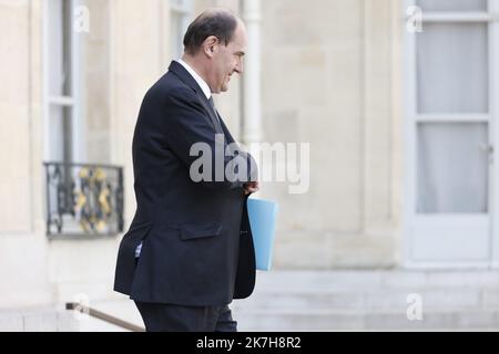 ©PHOTOPQR/LE PARISIEN/olivier corsan ; Paris ; 20/04/2022 ; Jean Castex, premier ministre - gouvernement français Paris 20 avril 2022 Banque D'Images