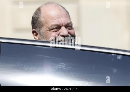 ©PHOTOPQR/LE PARISIEN/olivier corsan ; Paris ; 20/04/2022 ; Eric Dupond-Moretti, garde des sceaux, ministre de la justice - Gouvernement français Paris 20 avril 2022 Banque D'Images