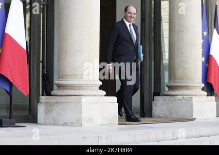 ©PHOTOPQR/LE PARISIEN/olivier corsan ; Paris ; 20/04/2022 ; Jean Castex, premier ministre - gouvernement français Paris 20 avril 2022 Banque D'Images