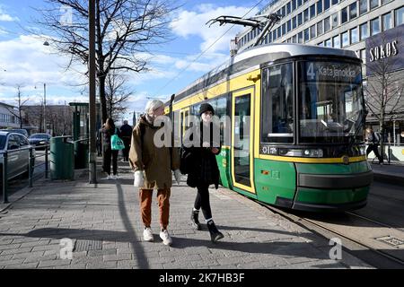 ©PHOTOPQR/OUEST FRANCE/Marc OLLIVIER ; Helsinki ; 26/04/2022 ; la finale de déjà « d'ici quelques » sur une candidature à l'Olan en consquence de l'invasion de l'Ukraine par la Russie. Banque D'Images