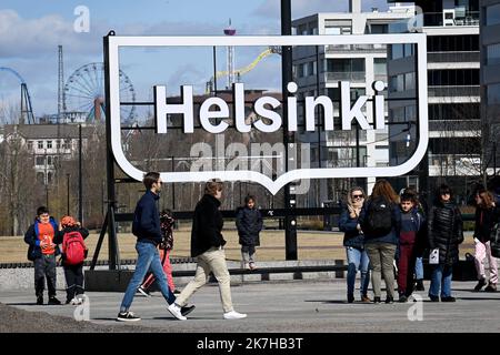 Â©PHOTOPQR/OUEST FRANCE/Marc OLLIVIER ; Helsinki ; 26/04/2022 ; Helsinki. Reportage en Finlande. La finale dicera 'd'ici quelques semaines' sur une candidature à l'Olan en conformité de l'invasion de l'Ukraine par la Russie. Banque D'Images