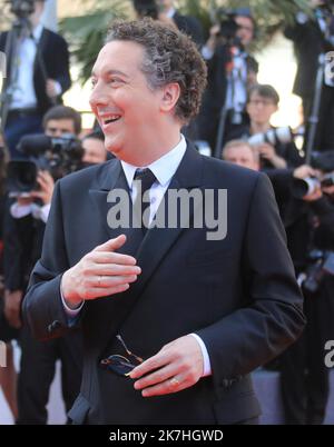 ©PHOTOPQR/NICE MATIN/Frantz Bouton ; Cannes ; 17/05/2022 ; guillaume gallienne arrive à la projection de 'final Cut (Coupez !)' Avant la cérémonie d'ouverture de l'édition 75th du Festival de Cannes à Cannes, dans le sud de la France, sur 17 mai 2022. Banque D'Images