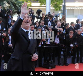 ©PHOTOPQR/NICE MATIN/Frantz Bouton ; Cannes ; 17/05/2022 ; guillaume gallienne arrive à la projection de 'final Cut (Coupez !)' Avant la cérémonie d'ouverture de l'édition 75th du Festival de Cannes à Cannes, dans le sud de la France, sur 17 mai 2022. Banque D'Images