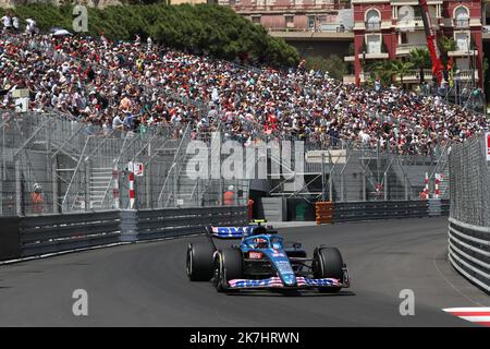 ©PHOTOPQR/NICE MATIN/Jean François Ottonello Dylan Meiffret ; Monaco ; 27/05/2022 ; 79eme Grand prix de Monaco - Formule 1 - 31 Esteban OCON FRA BWT Alpine F1 Team Banque D'Images