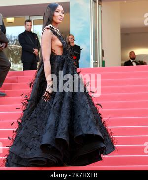 ©PHOTOPQR/NICE MATIN/Patrice Lapoirie ; Cannes ; 23/05/2022 ; le modèle britannique Naomi Campbell arrive pour la projection du film 'décision de quitter (Heojil Kyolshim)' lors de l'édition 75th du Festival de Cannes, dans le sud de la France, sur 23 mai 2022. Banque D'Images