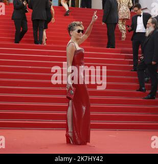 ©PHOTOPQR/NICE MATIN/Sébastien Botella ; Caussols ; 25/05/2022 ; Sharon Stone assiste à la projection de 'Elvis' lors de la Cannes 75th annuelle. Banque D'Images