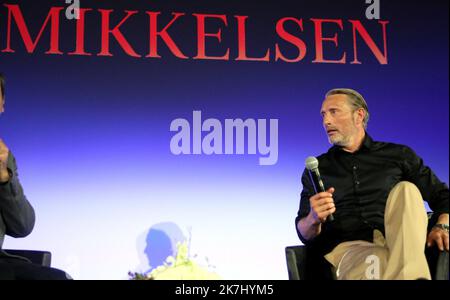 ©PHOTOPQR/NICE MATIN/Patrice Lapoirie ; Cannes ; 26/05/2022 ; mads mikkelsen masterclass - Festival International de Cannes le 26th 2022 mai Banque D'Images