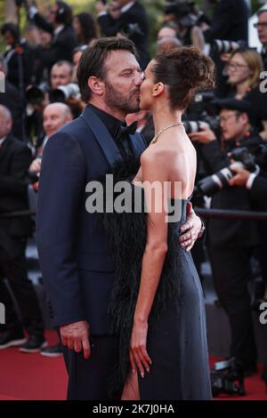 ©PHOTOPQR/LE PARISIEN/Fred Dugit ; Cannes ; 28/05/2022 ; Cuture / Cinéma Palais des festivals à Cannes (06), le 28 mai 2022 Palmares du 75E fessitival du film international de Cannes Samuel le Bihan et Stefania Christian photo LP / Fred Dugit Banque D'Images