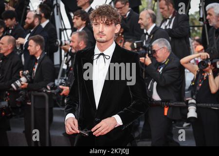 ©PHOTOPQR/LE PARISIEN/Fred Dugit ; Cannes ; 28/05/2022 ; Cuture / Cinéma Palais des festivals à Cannes (06), le 28 mai 2022 Palmares du 75E fesitival du film international de Cannes Niels Schneider photo LP / Fred Dugit Banque D'Images