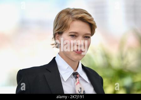 ©franck castel/MAXPPP - 20220005 crimes of the future Photocall - le Festival annuel du film de Cannes 75th Léa Seydoux CANNES, FRANCE - MAI 24 Banque D'Images