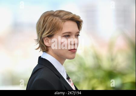 ©franck castel/MAXPPP - 20220005 crimes of the future Photocall - le Festival annuel du film de Cannes 75th Léa Seydoux CANNES, FRANCE - MAI 24 Banque D'Images