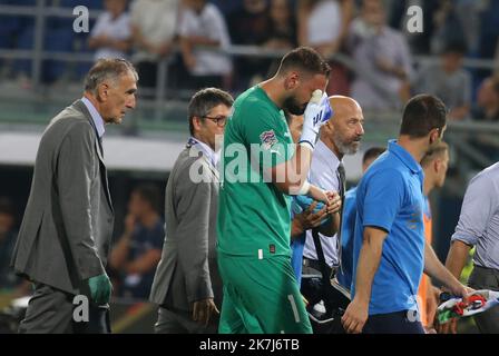 ©Laurent Lairys/MAXPPP - Gianluigi Donnarumma d'Italie lors de la Ligue des Nations de l'UEFA, Ligue A - Groupe A3, match de football entre l'Italie et l'Allemagne sur 4 juin 2022 au stade Renato-Dall'Ara de Bologne, Italie - photo Laurent Lairys / MAXPPP Banque D'Images