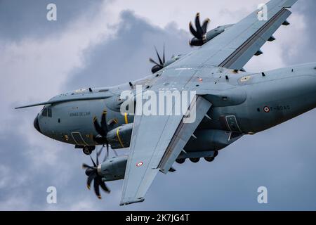 ©Arnaud BEINAT/Maxppp. Airbus A400 M avion de transport de fret militaire français lors du spectacle aérien à la base aérienne française de Saint-Dizier (haute-Marne) Banque D'Images