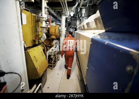 ©PHOTOPQR/NICE MATIN/Dylan Meiffret ; Nice ; 04/07/2022 ; Visite du nouveau gros remorqueur de la marine nationale 'l'abeille méditerranée'. Paper Axelle TRUQUET - NICE FRANCE JUILLET 4th 2022 visite du nouveau gros remorqueur de la Marine française 'Abeille Mediterranee' Banque D'Images