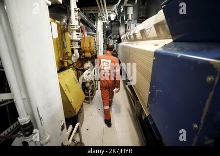 ©PHOTOPQR/NICE MATIN/Dylan Meiffret ; Nice ; 04/07/2022 ; Visite du nouveau gros remorqueur de la marine nationale 'l'abeille méditerranée'. Paper Axelle TRUQUET - NICE FRANCE JUILLET 4th 2022 visite du nouveau gros remorqueur de la Marine française 'Abeille Mediterranee' Banque D'Images