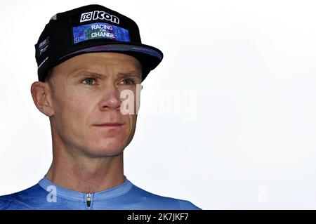 ©PHOTOPQR/L'EST REPUBLICAIN/ALEXANDRE MARCHI ; LILLE ; 06/07/2022 ; SPORT - CYCLISTE - TOUR DE FRANCE 2022 - 109 ÉDITION EME - TDF - 5 ETAPE ETAPE - LILLE - WALLERS ARENBERG PORTE DU HAINAUT. Lille 6 juillet 2022. Chris FROOME. PHOTO Alexandre MARCHI. 109th Tour de France, course cycliste Banque D'Images