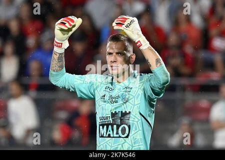 ©PHOTOPQR/Ouest FRANCE/Philippe RENAULT ; Rennes ; 31/08/2022 ; Rennes - Brest . ( Stade Rennais FC contre Stade Brestois 29 ). Championnat de France de football, Ligue 1, journée 5. Marco BIZOT photo Philippe RENAULT / Ouest-France Banque D'Images