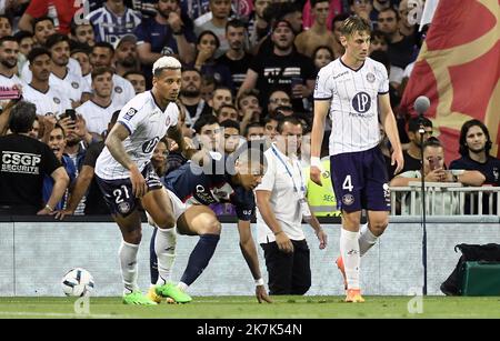 ©PHOTOPQR/LA DEPECHE DU MIDI/MICHEL VIALA ; TOULOUSE ; 31/08/2022 ; DDM- MICHEL VIALA FOOTBALL LIGUE 1 SAISON 2022 2023 LE TOULOUSE FOOTBALL CLUB TFC RECOIT LE PARIS SAINT GERMAIN PSG Banque D'Images