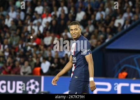 ©PHOTOPQR/LE PARISIEN/Fred Dugit ; Paris ; 06/09/2022 ; Parc des sports des princes (Paris XVIe), le 06 septembre 2022 Paris Saint Germain-Juventus de Turin Ligue des champions Kylian Mbappé photo LP / Fred Dugit Banque D'Images