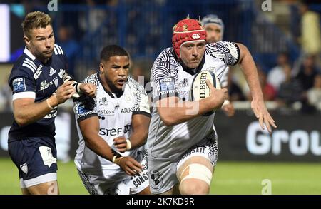 ©PHOTOPQR/LA DEPECHE DU MIDI/MICHEL VIALA ; TOULOUSE ; 22/09/2022 ; DDM- MICHEL VIALA RUGBY PRO D 2 SAISON 2022 2023 COLOMIERS (MAILLOT BLEU) RECOIT VANNES - LIGUE DES NATIONS DE FOOTBALL FRANCE - AUTRICHE. Banque D'Images