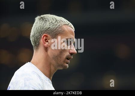 ©PHOTOPQR/LE PARISIEN/LP / ARNAUD JOURNOIS ; COPENHAGUE ; 25/09/2022 ; FOOTBALL , LIGUE DES NATIONS UEFA , 25/09/2022 , COPENHAGUE ( DANEMARK ) , STADE TELIA PARKEN / DANEMARK - FRANCE / ANTOINE GRIEZMANN. PHOTO LP/ARNAUD JOURNOIS match de football de la Ligue des Nations de l'UEFA entre le Danemark et la France à Copenhague sur 25 septembre 2022. Banque D'Images