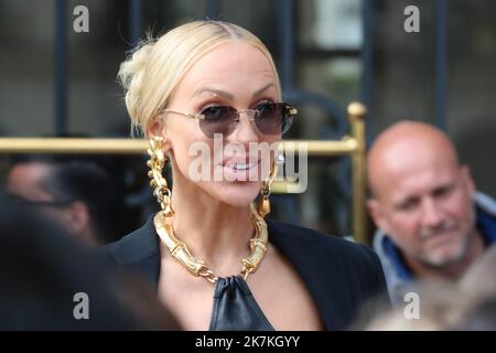 ©Pierre Teyssot/MAXPPP ; 2022 Paris Fashion week S/S 23Christine Quinn. Paris, France sur 29 septembre 2022. VIP et invités au Ritz, Christine Quinn © Pierre Teyssot / Maxppp Banque D'Images