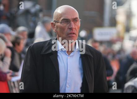 ©Laurent Lairys/MAXPPP - Jean Luc van den Broucke pendant la Binche - Chimay - Bindiche 2022, Memorial Frank Vandenbrouck course cycliste sur 4 octobre 2022 à Bindiche, Belgique - photo Laurent Lairys / MAXPPP Banque D'Images