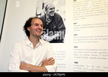 ©PHOTOPQR/NICE MATIN/Valérie le Parc ; LA SEYNE ; 06/10/2022 ; MAG / VILLA TAMARIS PACHA EXPO LINDBERGH VISITE en PRÉSENCE DU FILM PHOTO LUI MEME - exposition Lindbergh à Villa Tamaris Pache la Seyne, France 06 oct. 2022 Banque D'Images