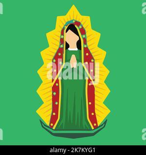Illustration du vecteur Virgen de Guadalupe. Illustration de Vecteur