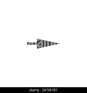 curseur, icône de flèche sur fond blanc isolé. Illustration de Vecteur