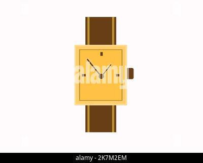 Illustration vectorielle de la montre sur fond blanc isolé Illustration de Vecteur