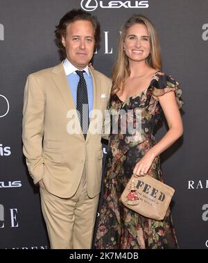 David Lauren et Lauren Bush arrivent à la célébration annuelle elle Women in Hollywood 29th qui s'est tenue au Getty Center de Los Angeles, en Californie, sur 17 octobre 2022. © OConnor / AFF-USA.com Banque D'Images