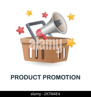 Icône de promotion de produit. 3d illustration de la collection black friday. Creative Product promotion 3D icône pour la conception Web, les modèles, les infographies et Illustration de Vecteur